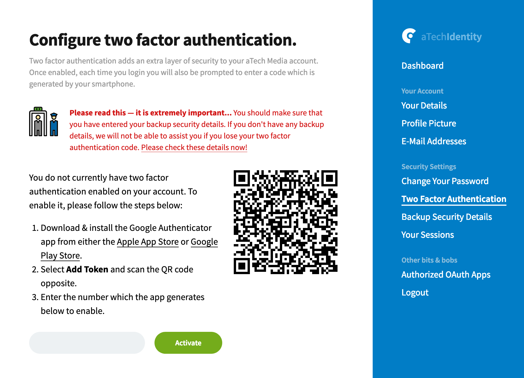 two factor authentication 2fa deployhq